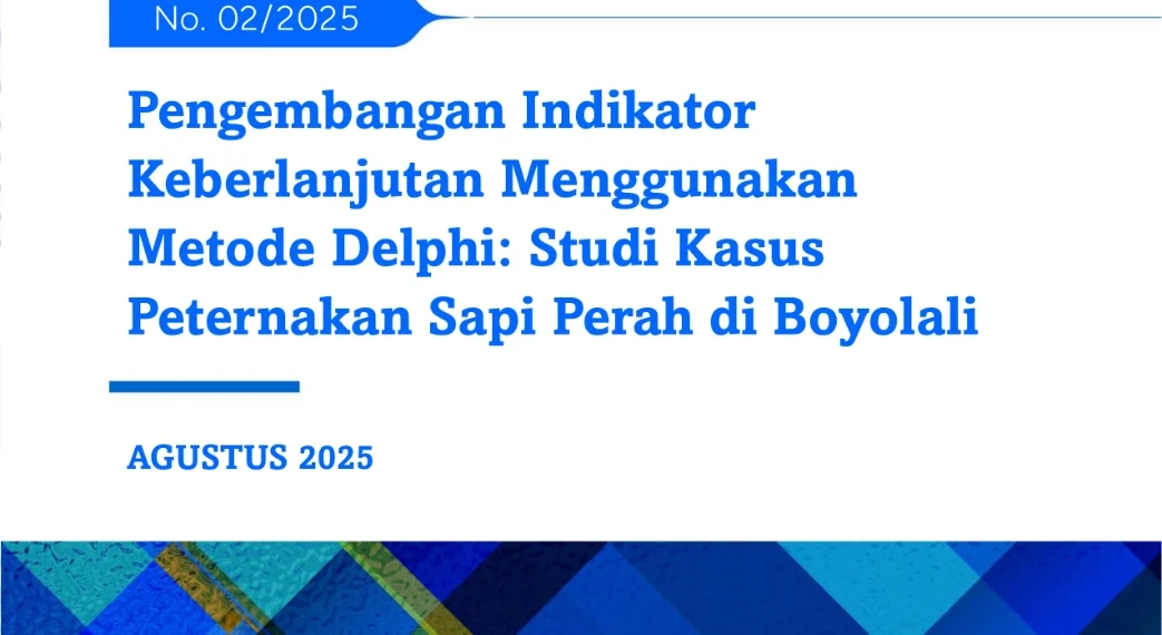 Pengembangan indikator keberlanjutan peternakan di Boyolali