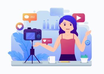Ilustrasi influencer