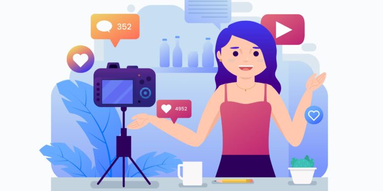 Ilustrasi influencer - Pratama Institute Ilustrasi influencer