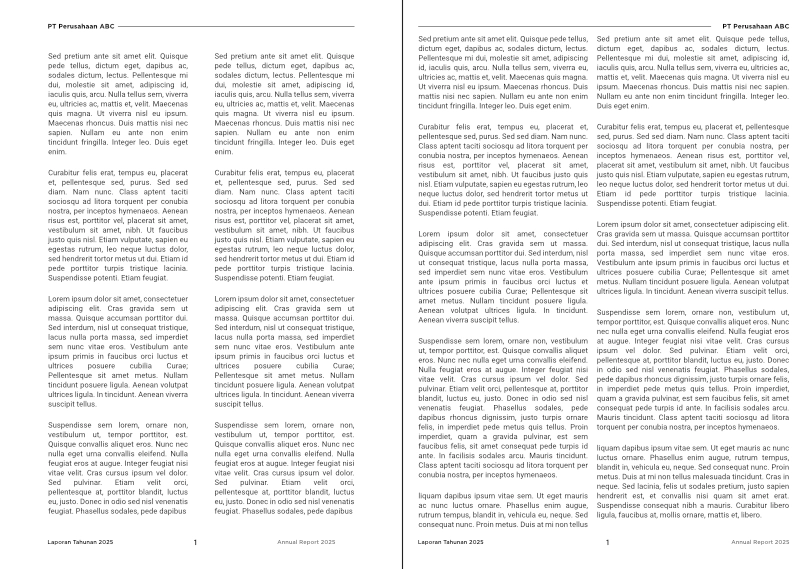 Perbandingan jarak antara kolom dengan objek lain dalam desain annual report - Pratama Institute Perbandingan jarak antara kolom dengan objek lain dalam desain annual report