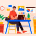 Ilustrasi freelancer